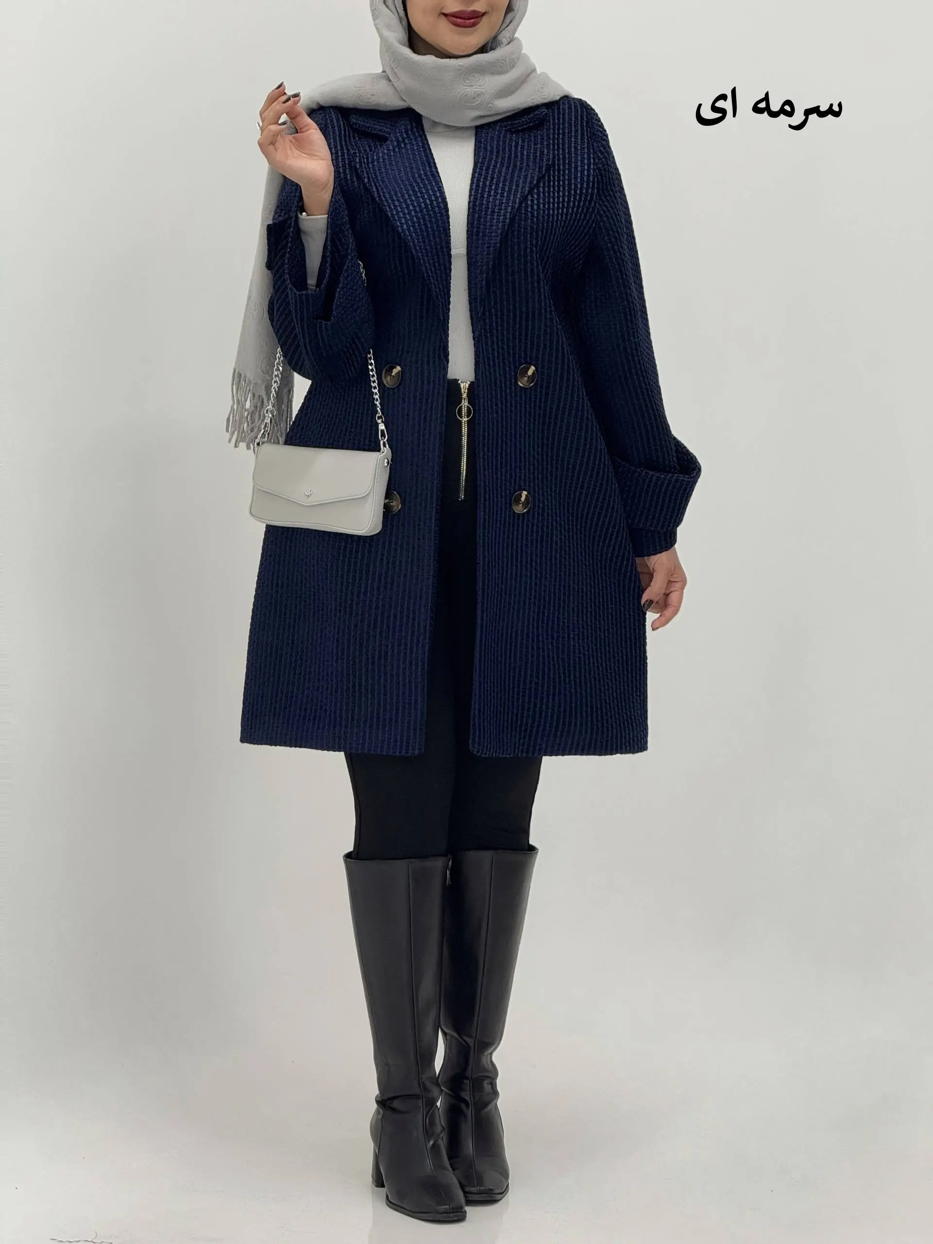 3608-پالتو مزونی شارلوت